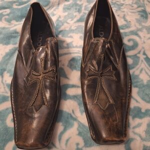 Aldo Men's Brown Leather Loafers